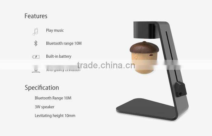 2017 Cheap Newest mini Pine cone levitation Floating Bluetooth speaker