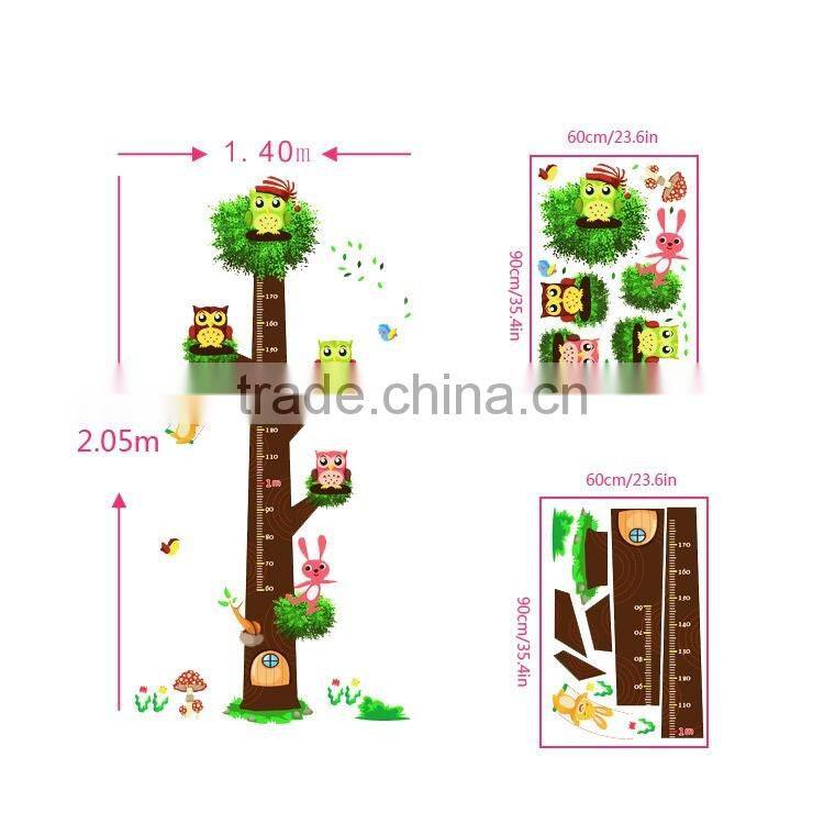 3D Kids Height Growth Chart Home Decor,Wall Sticker For Kids Room