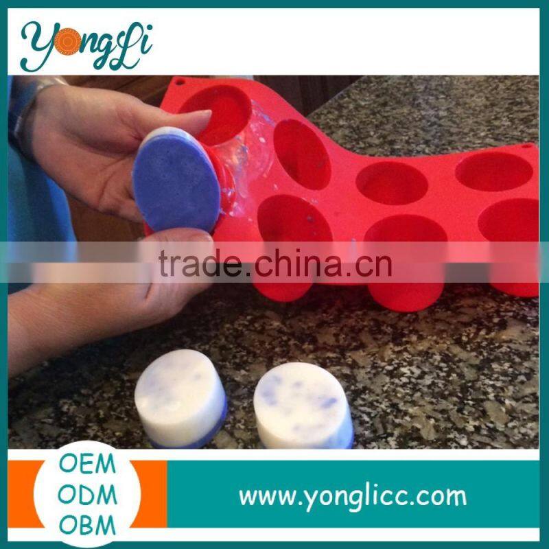 Homemade Craft DIY Soap Making Molds 12 Rectangle & 8 Oval Tray Silicone Mold