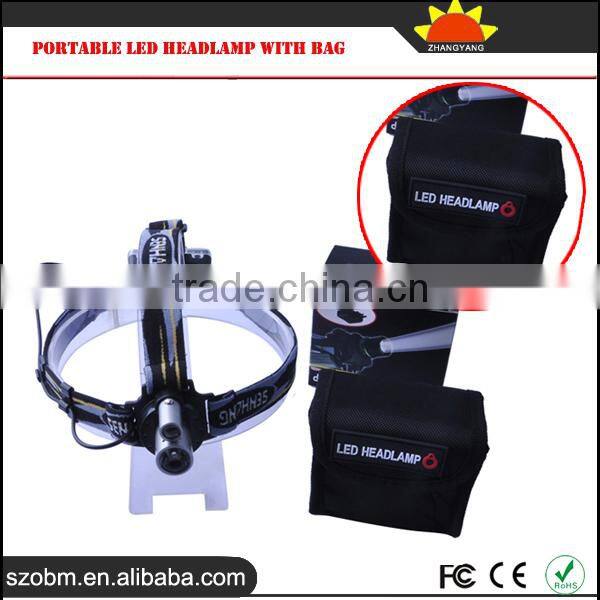 SENHANS SH-6625 Superbright Plastic LED Headlamp, 2*LED 120 Lumens Portable LED Headlamp with headlight bag