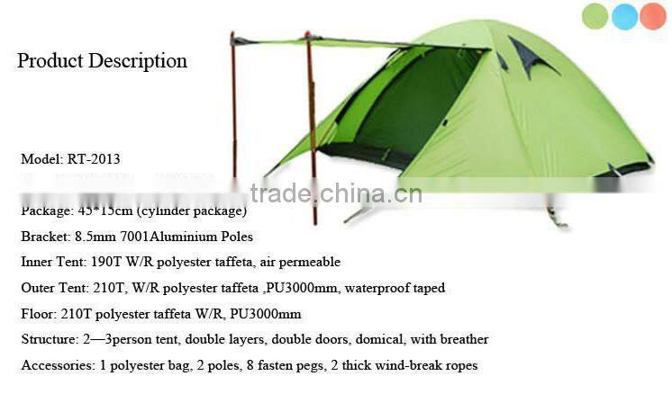 Manufacturer Portable Waterproof Outdoor Tent RT-201