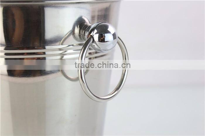Factory wholesale Large size party metal stainless steel ice bucket
