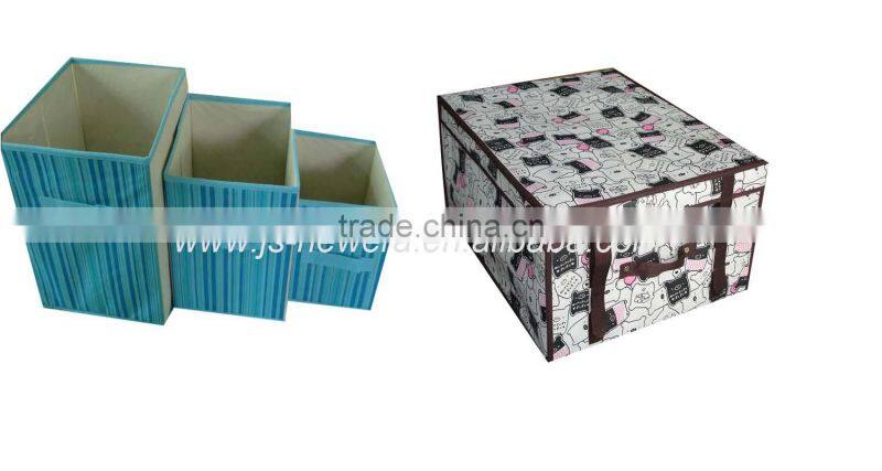 simple bedroom new modern style fashion non-woven clothes storage box