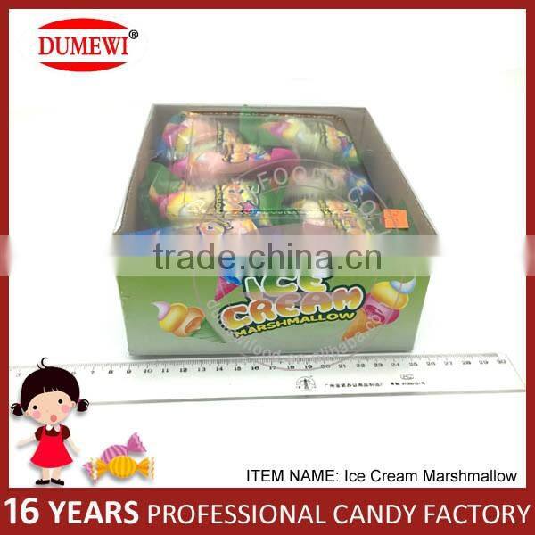 7g Colorful Ice Cream Shape Fruit Flavor Marshmallow Candy