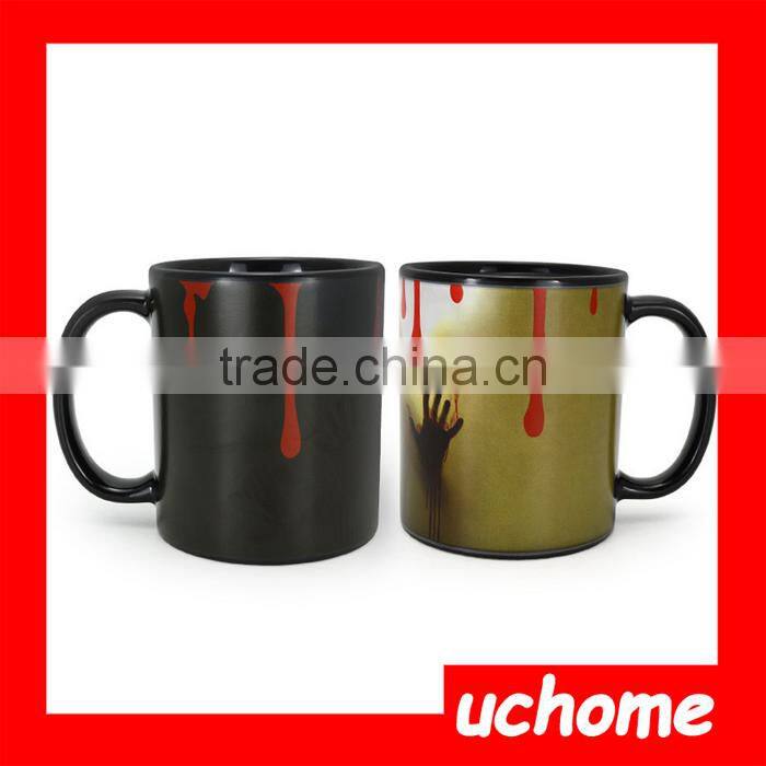 UCHOME Wholesale Prices Super Quality Magic Color Changing Ceramic Mug 2016