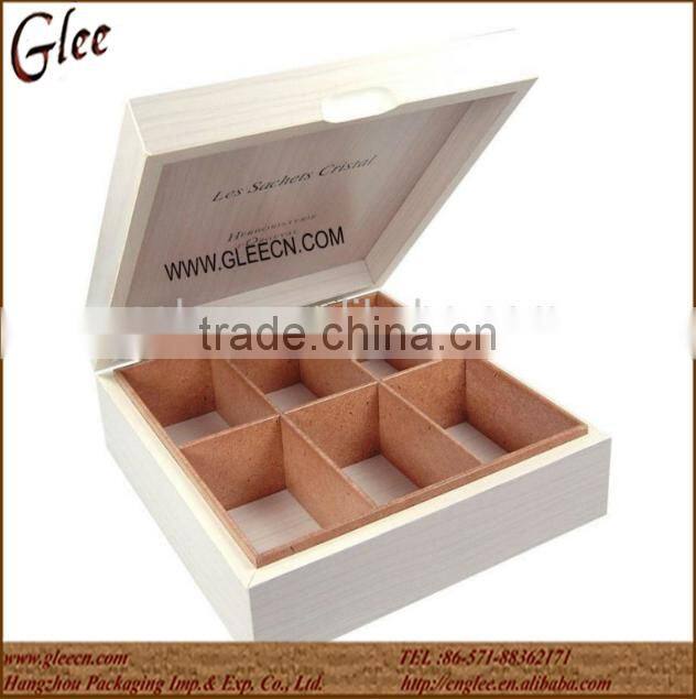 Custom made tea bag storage boxes, Pine wood gift box