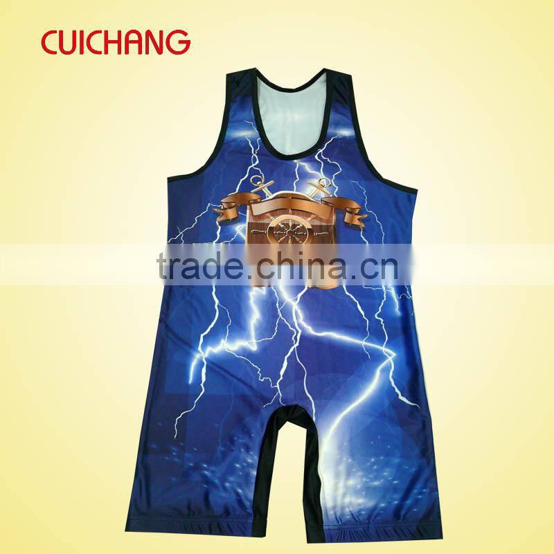 Wrestling singlets, custom design hot sale wrestling singlets wholesale polyester heat transfer