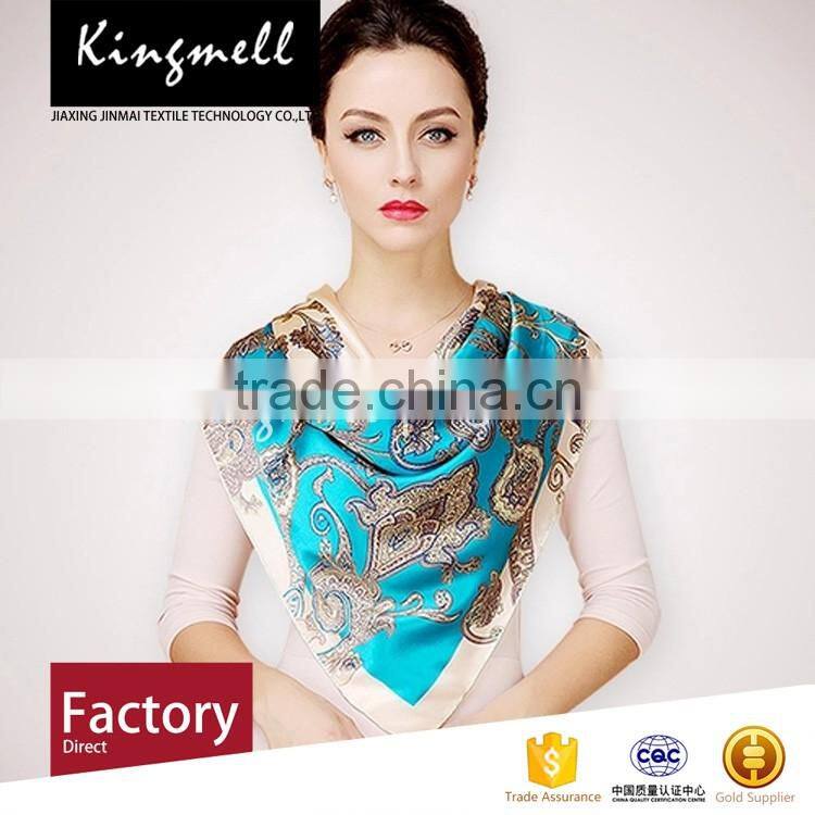 Custom-made satin silk shawl print silk scarf