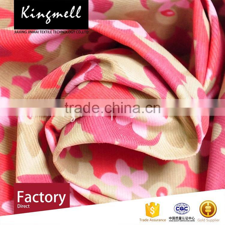 Custom floral digital printing cotton fabric for baby or child clothes