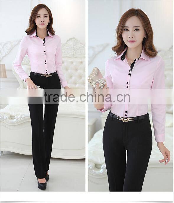 custom latest style fancy office ladies chiffon blouses