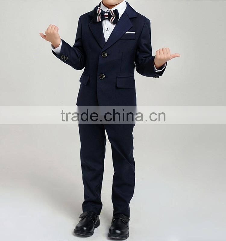 2016 latest design children's school uniform boy's 2 piece suit boys' formal suite