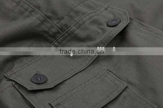 Vintage military army cargo shorts in slim fit