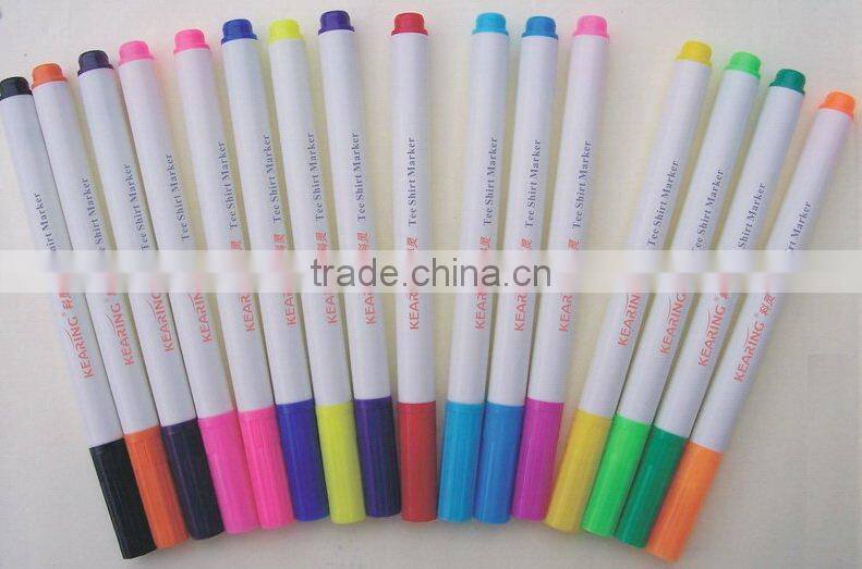 Kearing Dual tipped Pink color tailor erasable marker in 1mm tip +0.5mm tip 2 years shelf life time self vainishing #AP1005