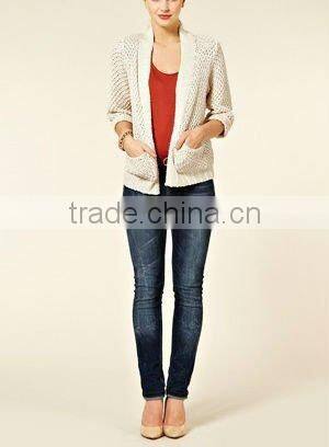 12SW005 Hot Selling New Design Fashion Lady Cardigan