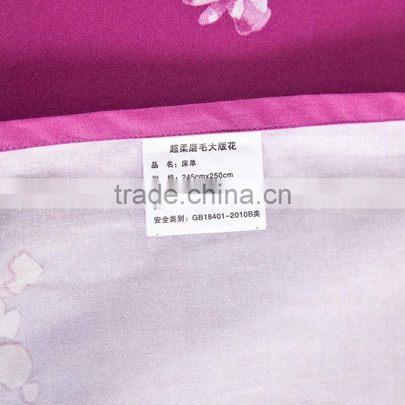 100%cotton 4pcs bedding set for home use