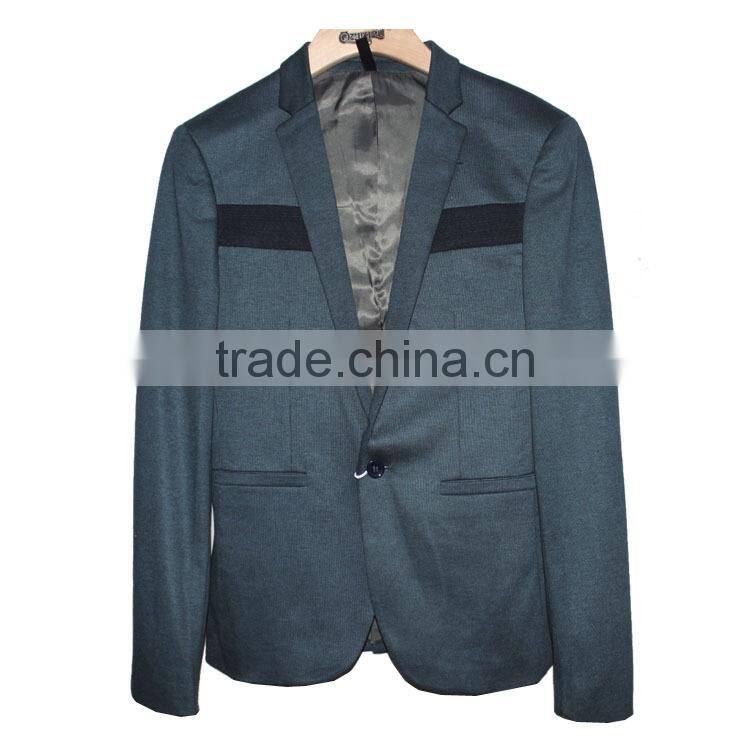 GZY trendy cheap business slim fit men suit for black