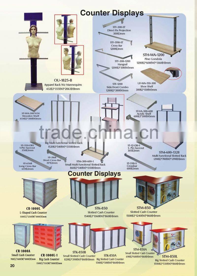Multi functional Garment Display Shelf