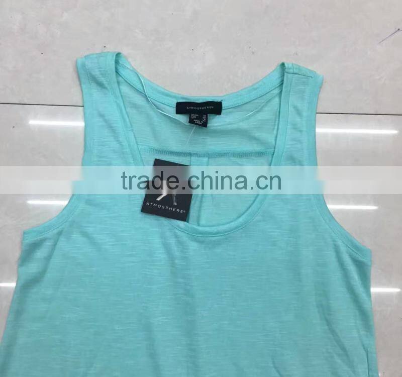 Clearance sale women polyester/cotton fitness tank top