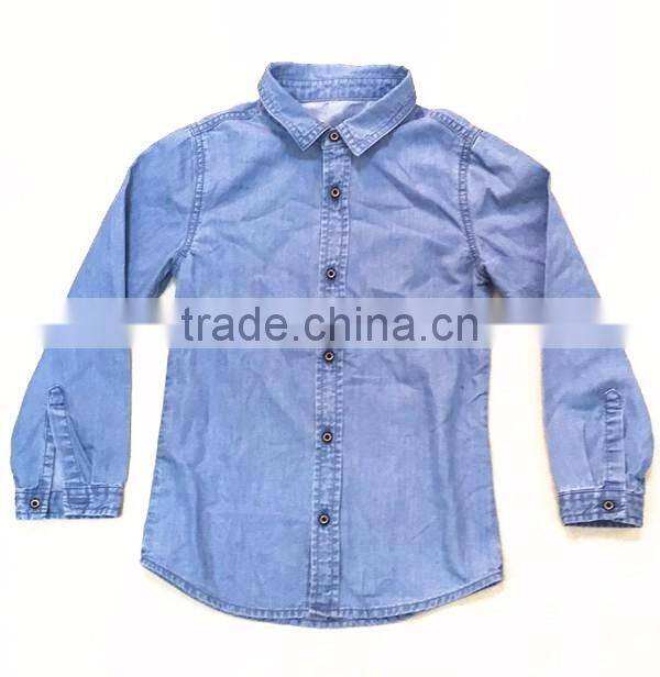 customer brand kids long sleeve leisure denim shirt