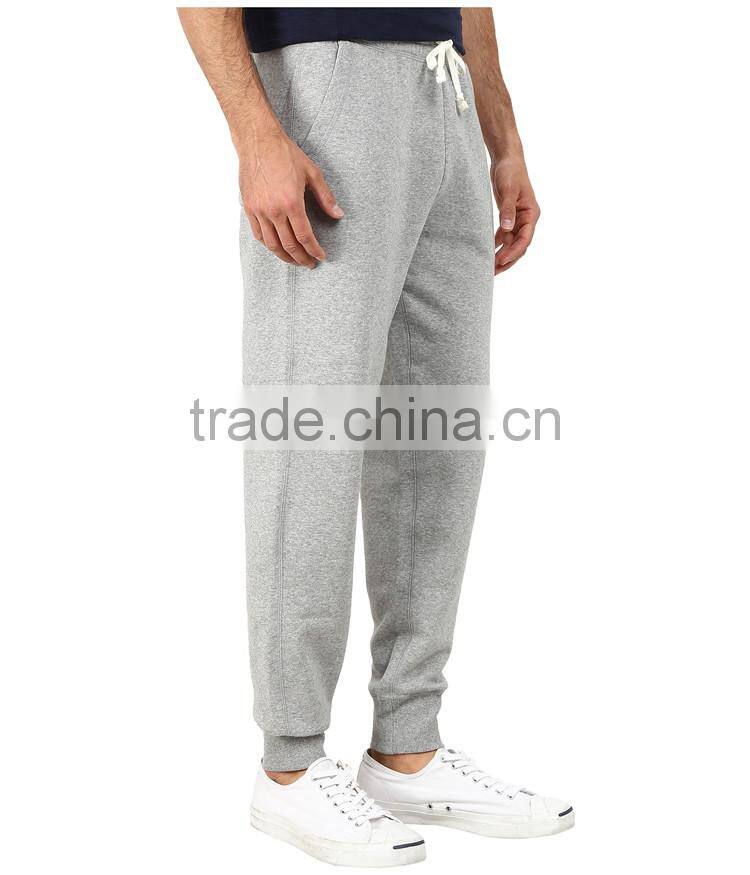 Men 100% cotton cuff men jogger pants