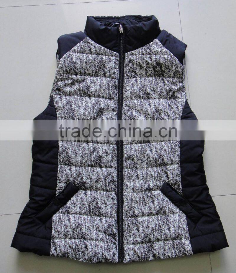Women Microfiber Printed Padded Vest