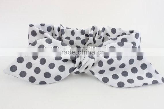 Boutique new style accessories baby pink polka dot headbands for little girl