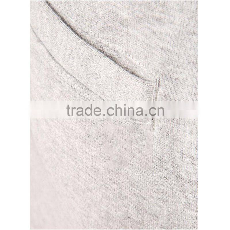 custom mens 100% cotton grey french terry jogger pants