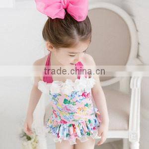 2015 one piece girl sexy cute swimwear suit