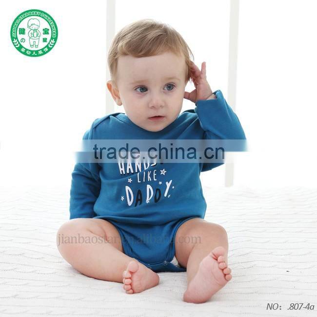 OEM Service full sleeve boutique cotton baby romper hot selling baby bodysuit