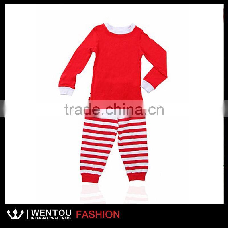 Hot sale christmas childrens pajamas wholesale