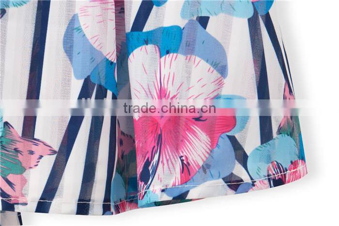 sexy cute colorful floral pattern printed latest summer fashion blouses shirts, patterns of summer blouses,korean summer blouses