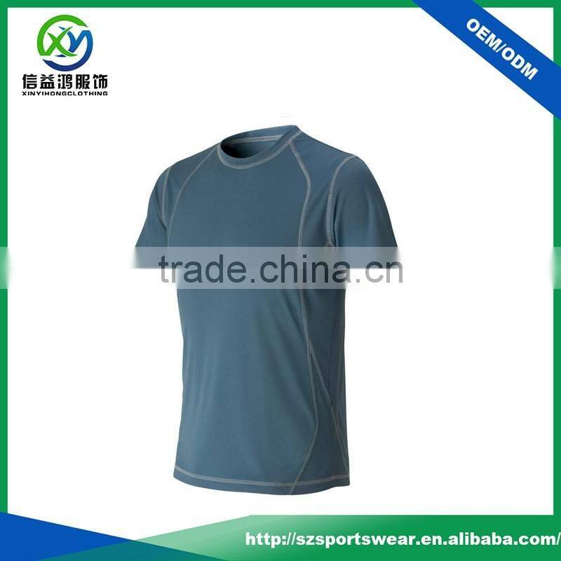 Hot Sale 95%Cotton 5%Spandex Crew Neck Plain Men's T Shirt Wholesale China