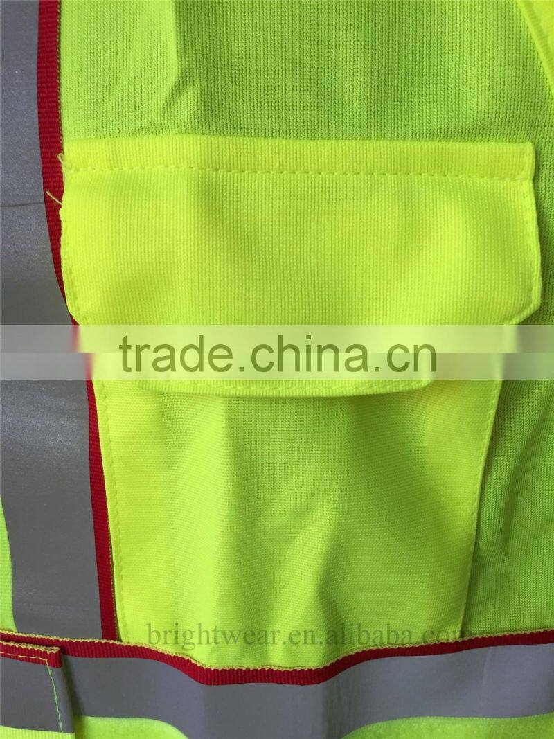 ANSI 107 public 5 point breakaway style yellow high visibility vest