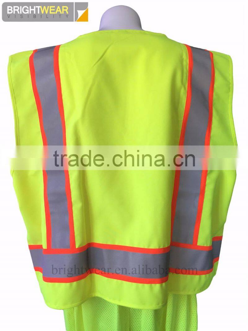 ANSI107 safety vest with pocket reflective vest for USA market