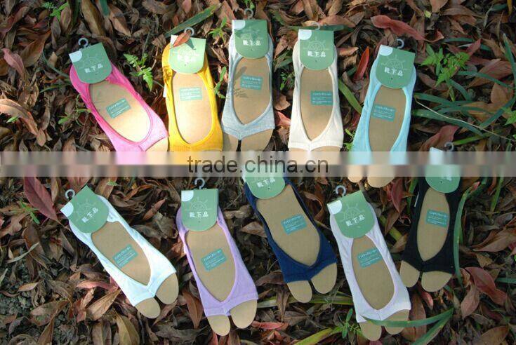 sexy peep-toe stealth women fish mouth invisible boat socks