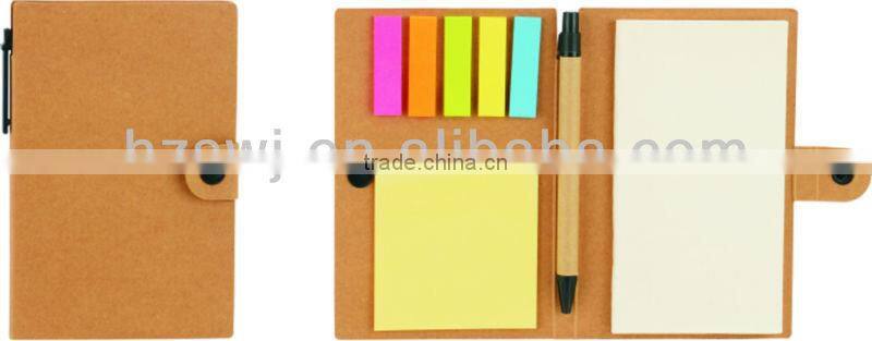 recycle notebook with memo with pen