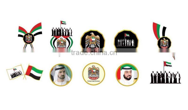 Custom Metal Magnet Badge,UAE Badge for National Day
