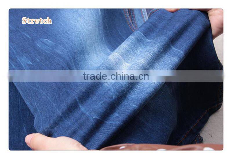 new fashion girls indigo blue 9 oz slub jeans fabric