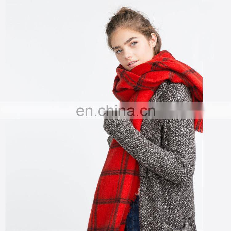 Cashmere Plaid Scarf Warm Scarf For Autumn And Winter