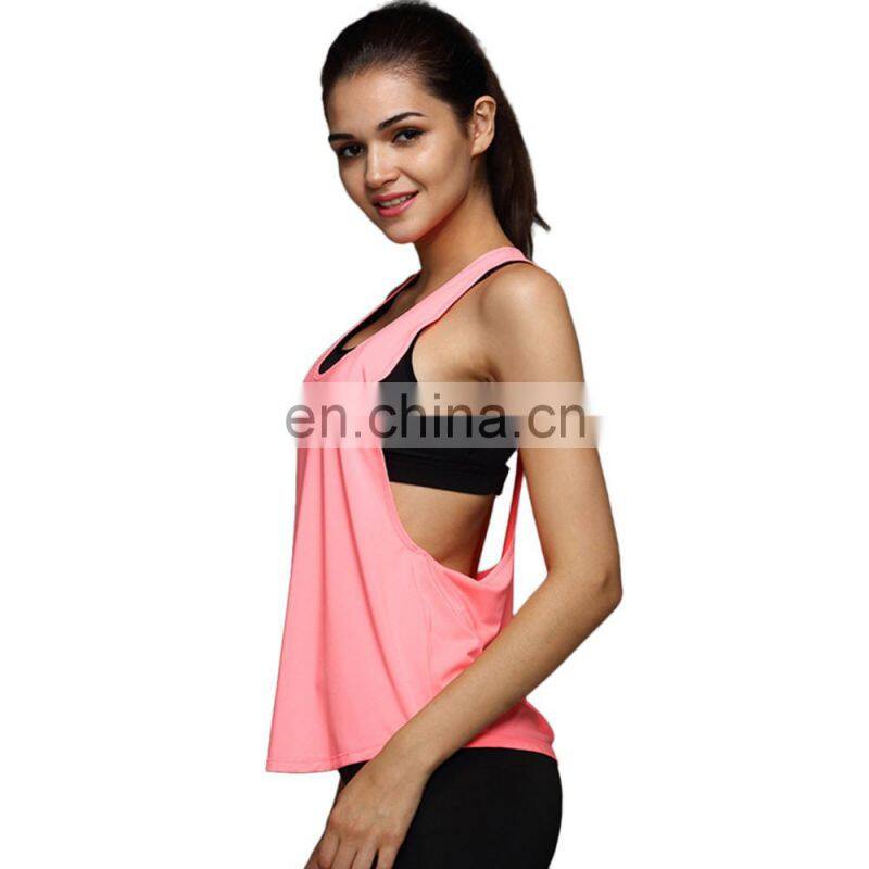 Promotional price summer quick dry slim fit blank womens tank tops in bulk gym tank top woman