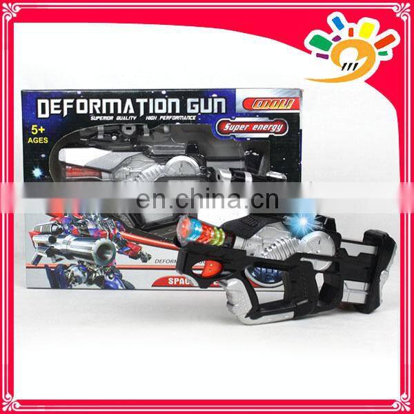 Battery power space gun toys gun with music and light