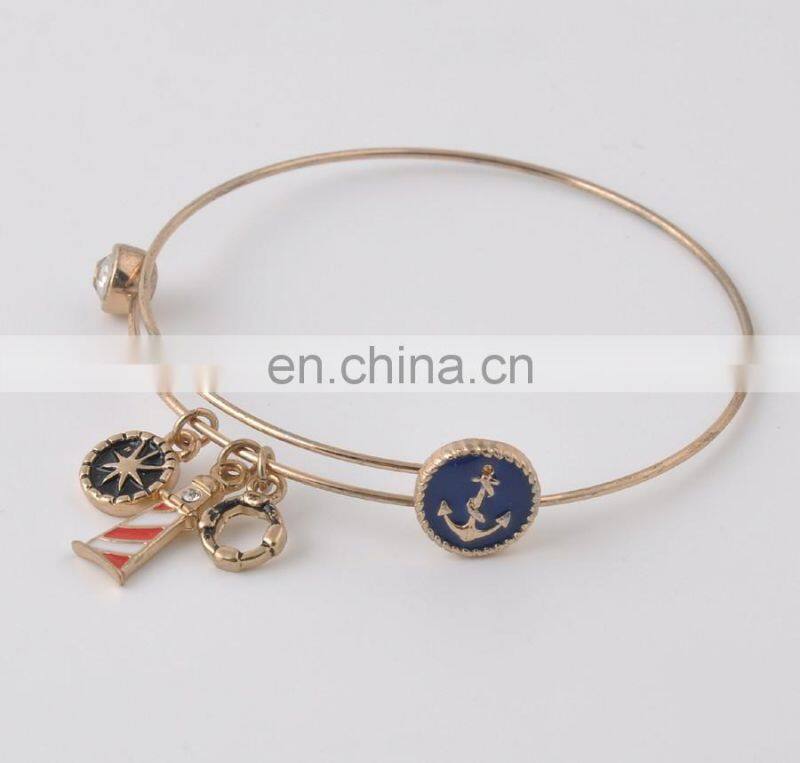 Handmade Ocean Collection style marine organism bangles