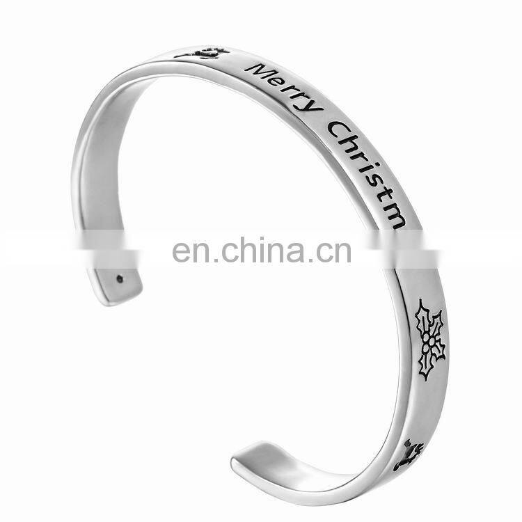 Hand stamped and custom stamped word bangle and inspiration cuff