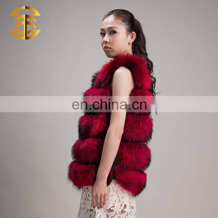 New Design Women Women Genuine Raccoon Fur Vest