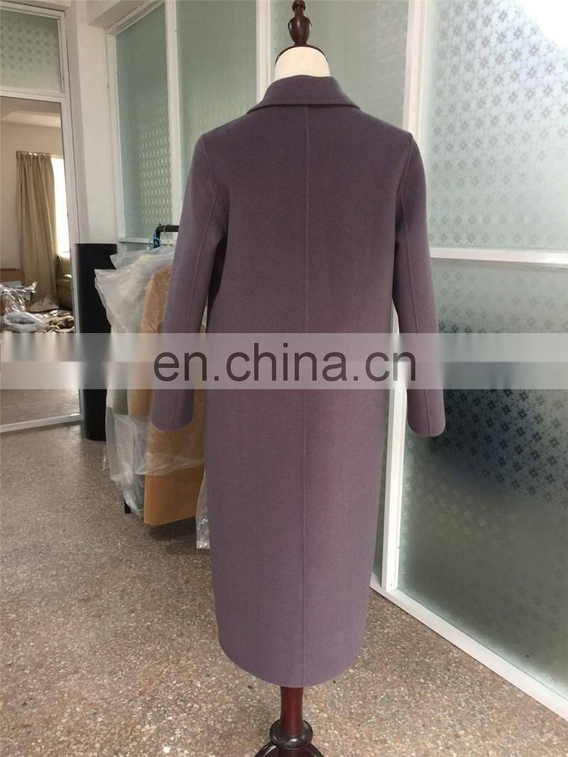 Fashion European Women's Coat 100% Wool Comfortable Cashmere Wool Coat