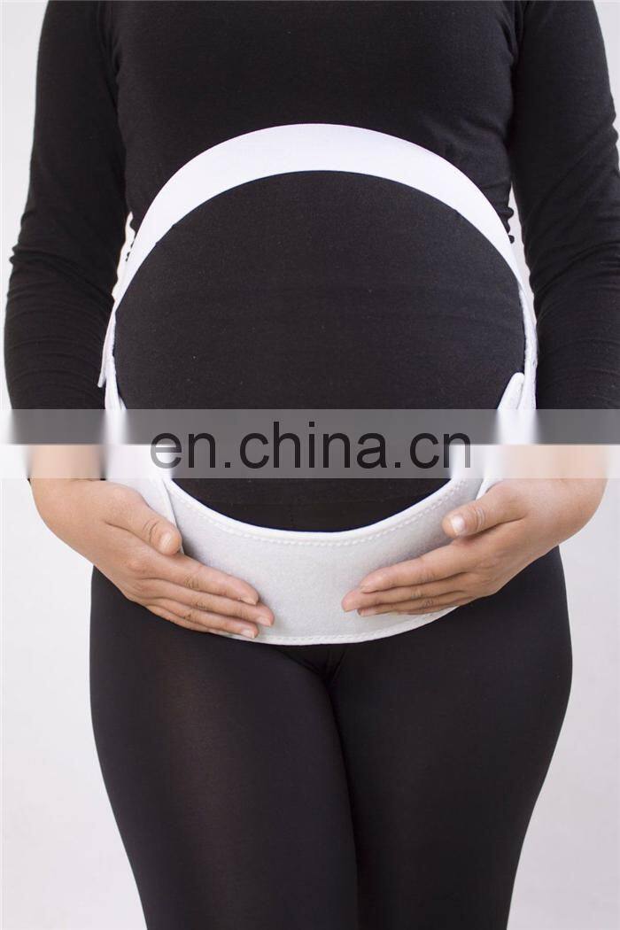 White Breathable Pregnancy Support Belly Brace