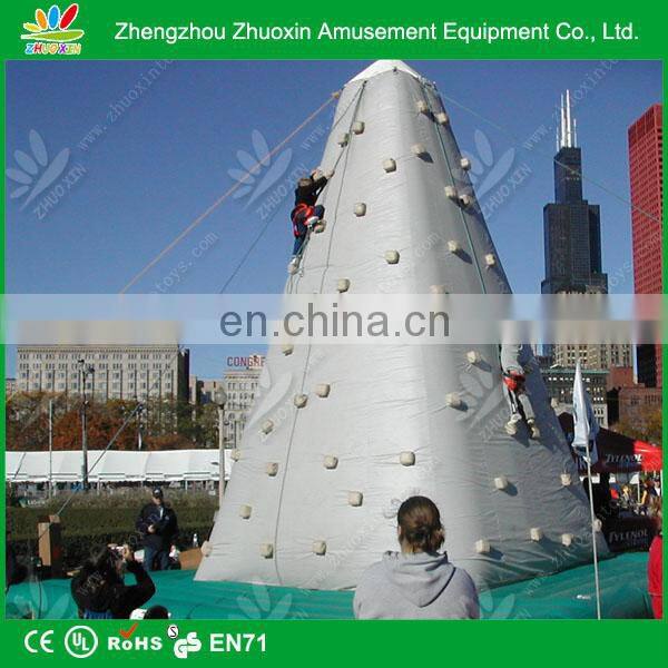 Popular and best sale commercial 2014 hot sale inflatable climbing wall for kid