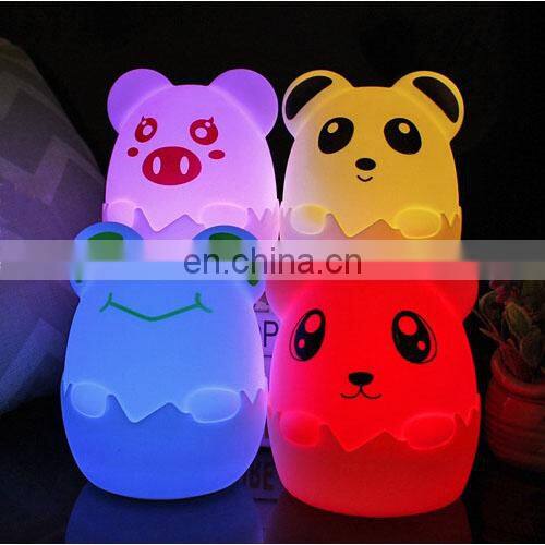 Night lighting lamp portable LED night light cute design bedside eye caring lamp