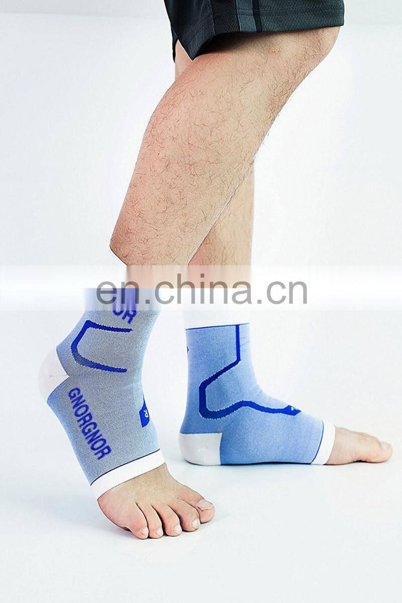 Seamless nylon compression arch support foot sleeve