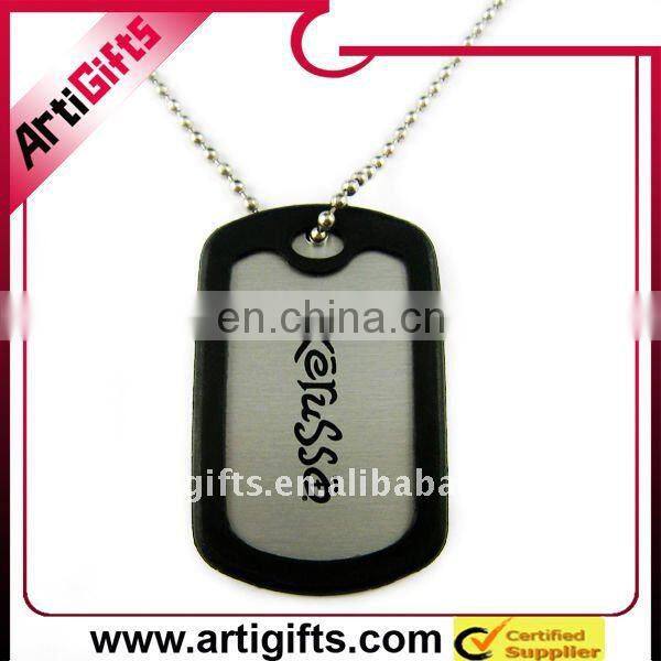 Fashion metal dog tags necklace for men